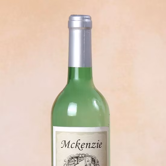Bottiglia di vino in vetro trasparente stile bordolese da 750 ml.  750ml Bordolesi