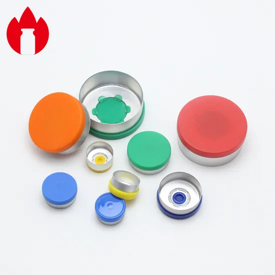 Tappo a scatto in plastica di alluminio farmaceutico da 13 mm, 15 mm, 20 mm, 28 mm, 32 mm per fiale di iniezione