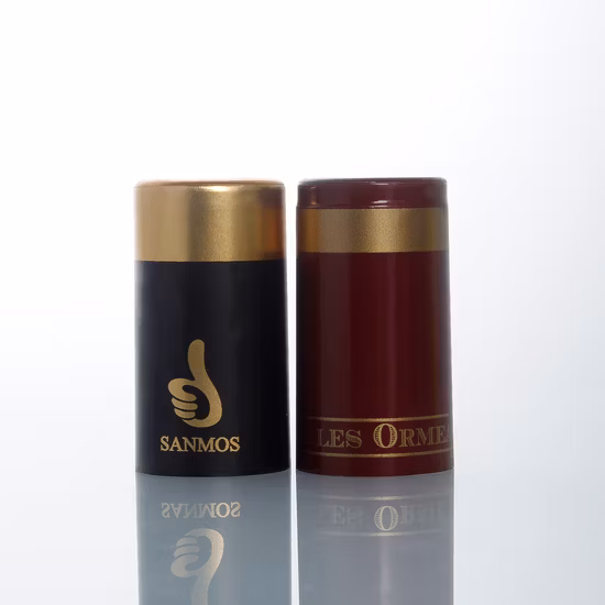 Dimensioni colore OEM: capsula in PVC 30x35mm, 30x60mm per bottiglie di vetro da vino