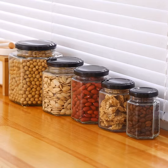 Garbo New Style, cucina popolare, barattoli o bottiglie usate per caramelle, biscotti, barattoli di vetro grandi, contenitori con coperchio
