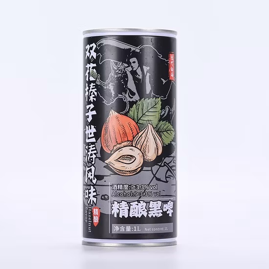 Bottiglie di vetro di vino ambrato trasparente da 250 ml, 275 ml, 330 ml, 500 ml, bottiglie di birra vuote con coperchi