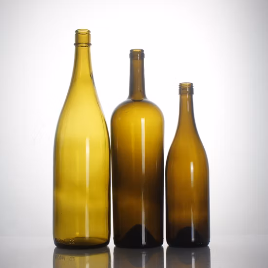 Bottiglie di vino trasparenti da 750 ml, bottiglie di vino in vetro da 375 ml, bottiglie di vetro vuote